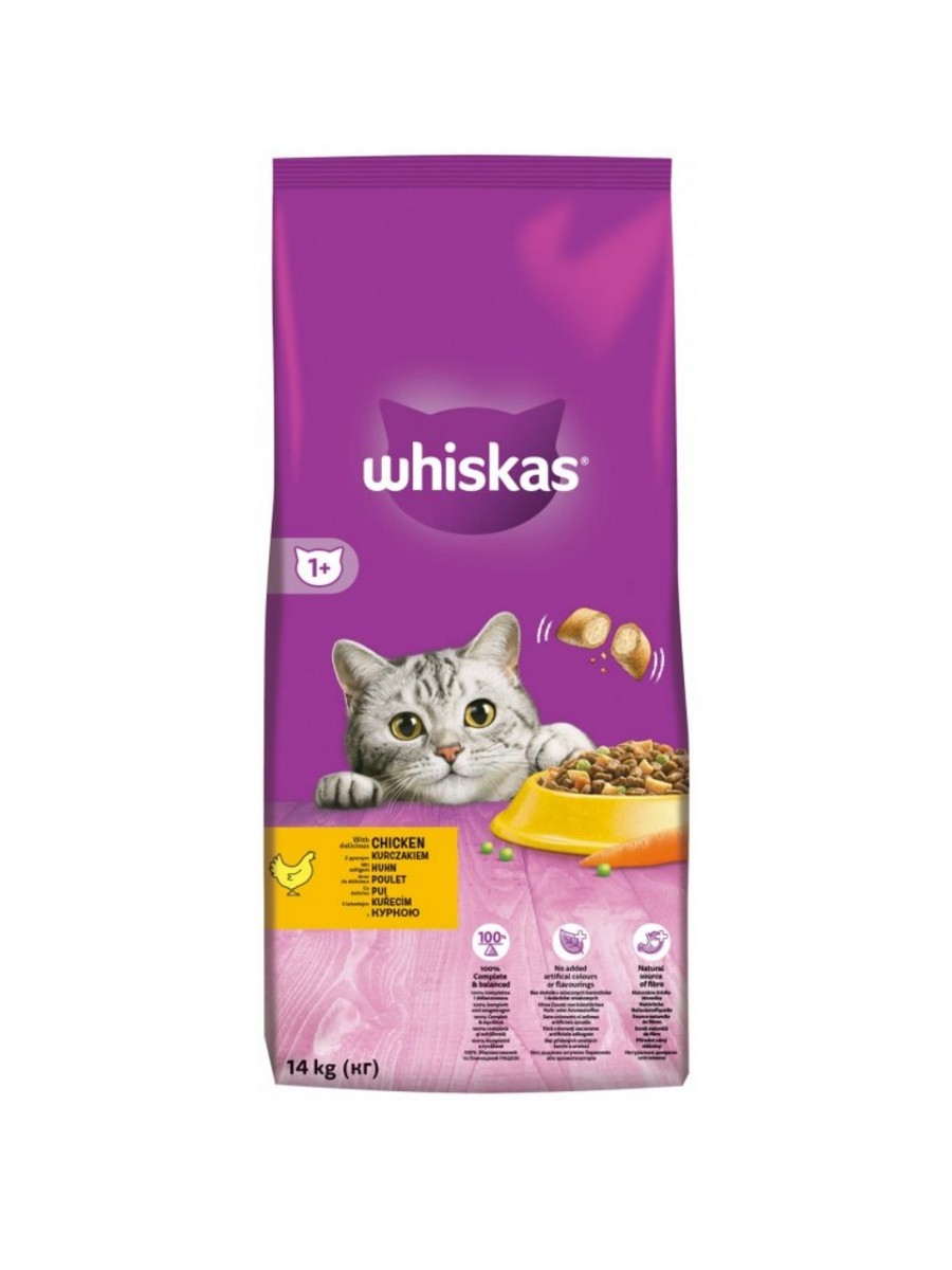 Whiskas Suszony Kurczak - 2x14kg