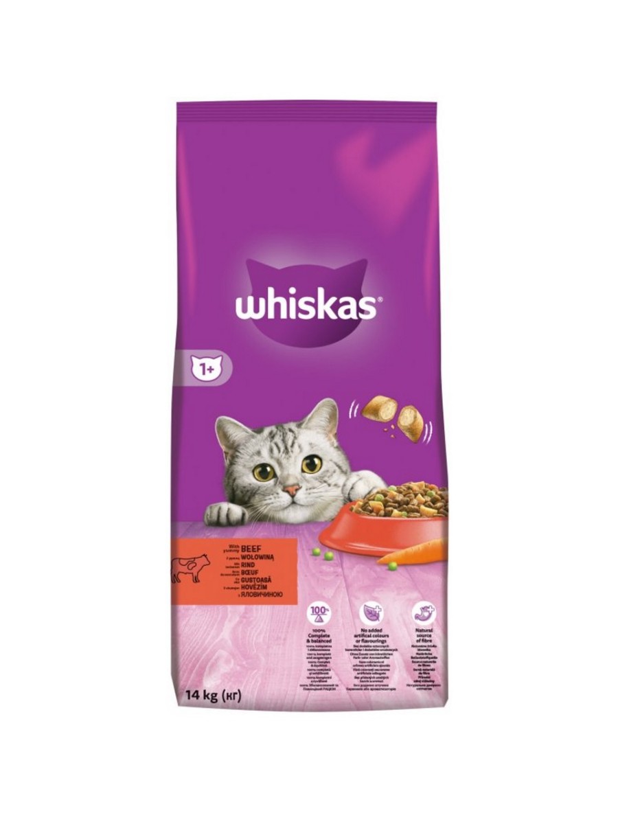 Whiskas Dry Beef - 2x14kg