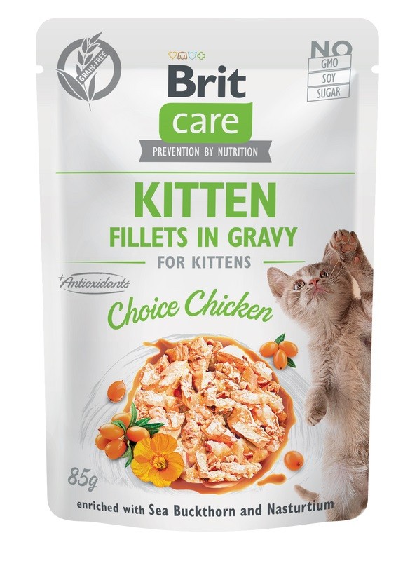 Brit Care Cat Filets in Gravy Choice Chicken - 85g